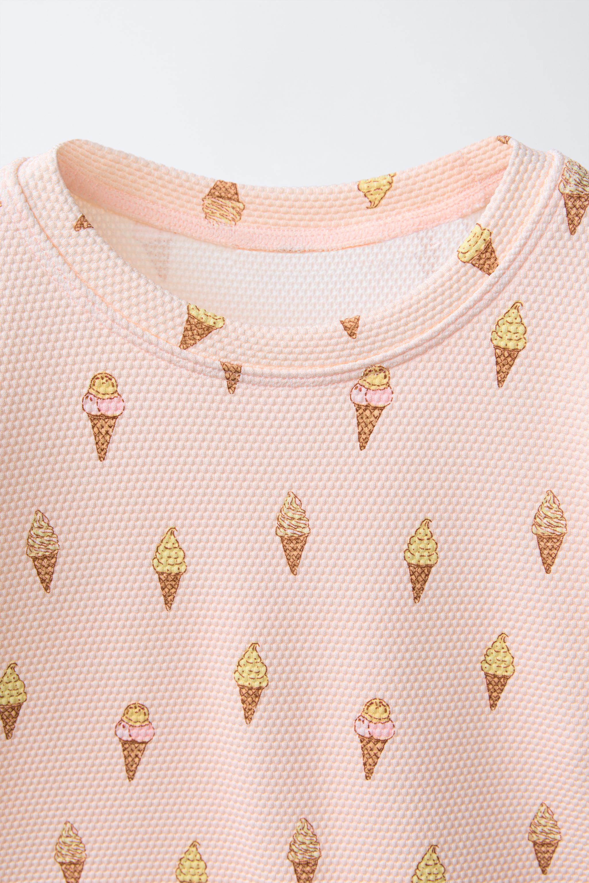 1-6 YEARS/ ICE CREAM PRINT RASH GUARD
